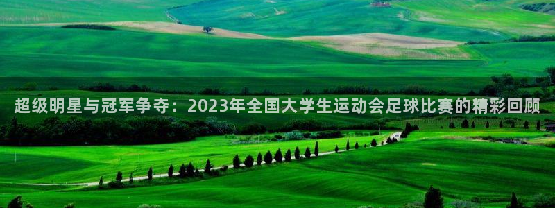 超级明星与冠军争夺：2023年全国大学生运动会足球比赛的精彩回顾