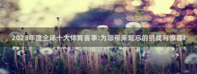 2023年度全球十大体育赛事:为您带来难忘的挑战与惊喜!